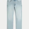 Açık Renk Yıkanmış Dar Kesim Düz Paça Kot Pantolon Açık Renk Yıkanmış Dar Kesim Düz Paça Kot Pantolon