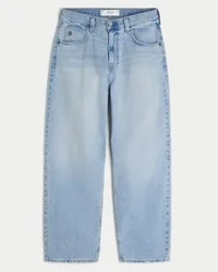 Açık Renk Yıkanmış Skater Baggy Jean