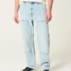 Açık Renkli Bol Kesim Carpenter Jeans Açık Renkli Bol Kesim Carpenter Jeans