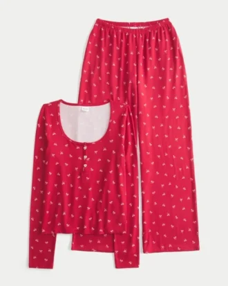 Always Cozy Henley & Geniş Paça Pantolon Takımı