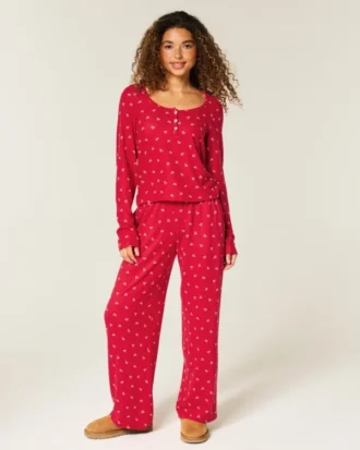 Always Cozy Henley & Geniş Paça Pantolon Takımı