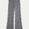 Always Cozy Örgü Katlamalı Bel Geniş Paça Pantolon
