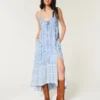 Asimetrik Etek Ucu Halter Maxi Elbise Asimetrik Etek Ucu Halter Maxi Elbise