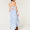 Asimetrik Etek Ucu Halter Maxi Elbise Asimetrik Etek Ucu Halter Maxi Elbise
