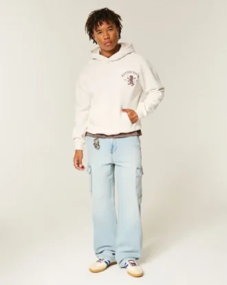 Aston Villa F.C. Grafik Kapüşonlu Sweatshirt