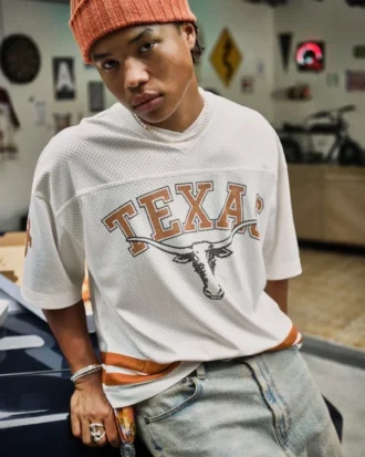 Austin’deki Texas Üniversitesi Longhorns Grafik Futbol Forması