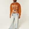 Austin’deki Texas Üniversitesi Longhorns Grafikli Crew Sweatshirt