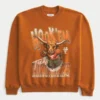 Austin’deki Texas Üniversitesi Longhorns Grafikli Crew Sweatshirt
