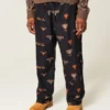 Austin Longhorns Grafik Flanel Pantolon