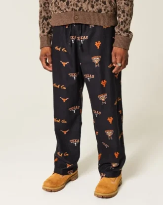 Austin Longhorns Grafik Flanel Pantolon