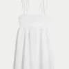 Babydoll Bağcıklı Mini Elbise Babydoll Bağcıklı Mini Elbise