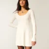 Babydoll Kazak Mini Elbise Babydoll Kazak Mini Elbise