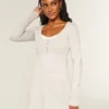 Babydoll Kazak Mini Elbise Babydoll Kazak Mini Elbise