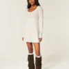 Babydoll Kazak Mini Elbise Babydoll Kazak Mini Elbise