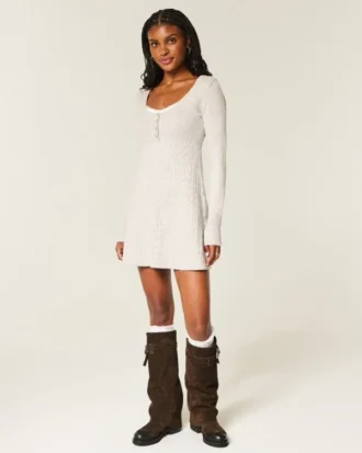 Babydoll Kazak Mini Elbise