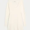 Babydoll Kazak Mini Elbise Babydoll Kazak Mini Elbise