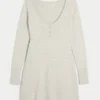 Babydoll Kazak Mini Elbise Babydoll Kazak Mini Elbise
