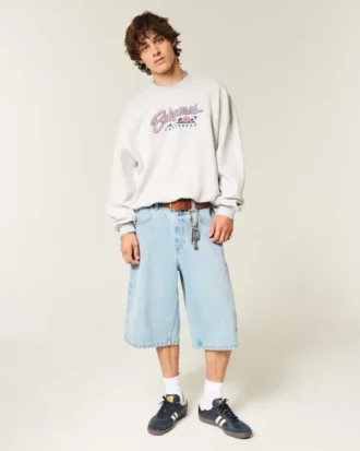 Baggy Cinch Bahamas Grafikli Crew Sweatshirt