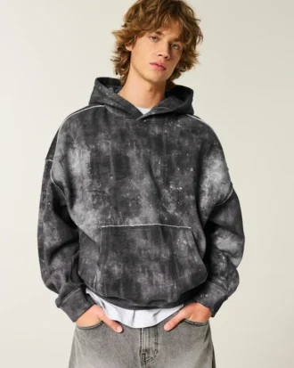 Baggy Cinch Kapüşonlu Sweatshirt