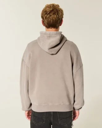 Baggy Cinch Spider Grafik Kapüşonlu Sweatshirt