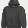 Baggy Cinch Star Aplike Kapüşonlu Sweatshirt Baggy Cinch Star Aplike Kapüşonlu Sweatshirt