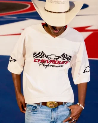 Baggy Heavyweight Crop Chevrolet Grafikli Tişört