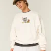 Bol Cinch Tom ve Jerry Grafikli Crew Sweatshirt Bol Cinch Tom ve Jerry Grafikli Crew Sweatshirt