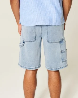 Bol Denim Boyacı Şortu