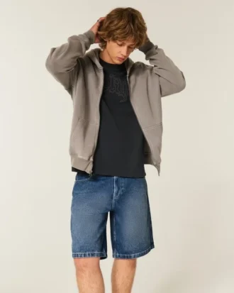 Bol Denim Şort