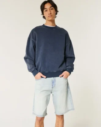 Bol Denim Şort