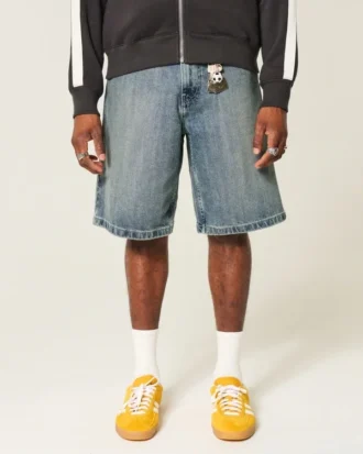 Bol Denim Şort