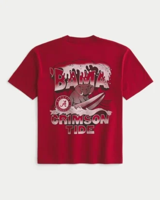 Boxy Alabama Crimson Tide Grafik Tişört