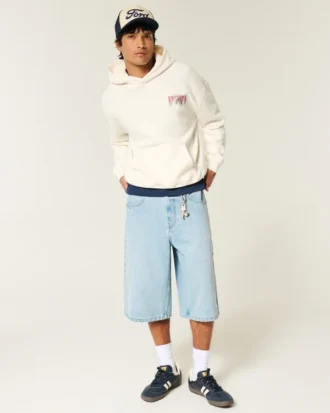 Boxy Arizona Üniversitesi Wildcats Grafik Kapüşonlu Sweatshirt