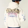 Boxy Arizona Üniversitesi Wildcats Grafik Kapüşonlu Sweatshirt
