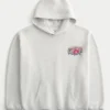 Boxy Arizona Üniversitesi Wildcats Grafik Kapüşonlu Sweatshirt