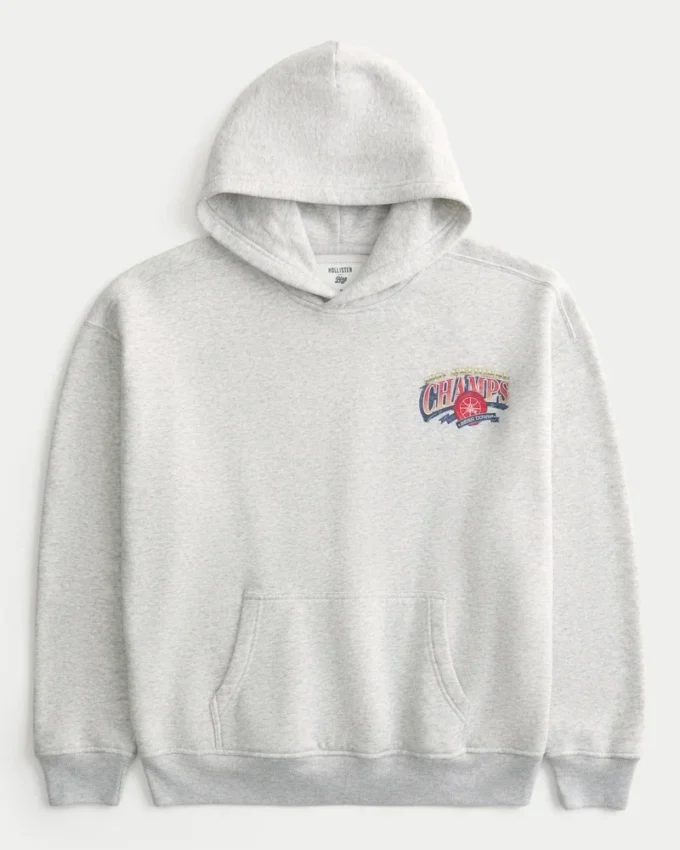 Boxy Arizona Üniversitesi Wildcats Grafik Kapüşonlu Sweatshirt