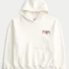Boxy Arizona Üniversitesi Wildcats Grafik Kapüşonlu Sweatshirt