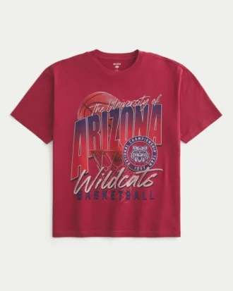 Boxy Arizona Üniversitesi Wildcats Grafik Tişört