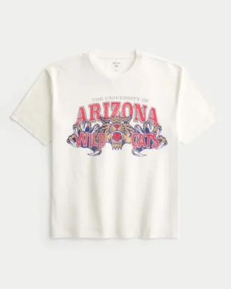 Boxy Arizona Üniversitesi Wildcats Grafik Tişört