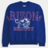 Boxy Arizona Üniversitesi Wildcats Grafikli Crew Sweatshirt