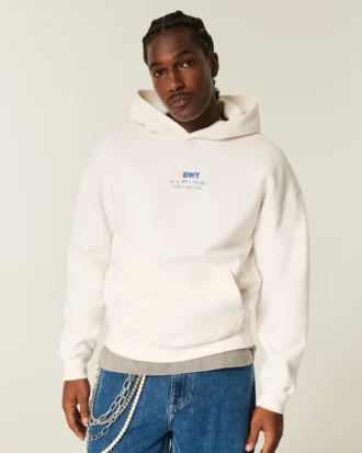 Boxy BWT Alpine Formula 1 Takımı Grafik Kapüşonlu Sweatshirt