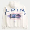 Boxy BWT Alpine Formula 1 Takımı Grafik Kapüşonlu Sweatshirt Boxy BWT Alpine Formula 1 Takımı Grafik Kapüşonlu Sweatshirt