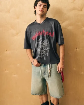 Boxy Crop Motörhead Grafikli Jersey