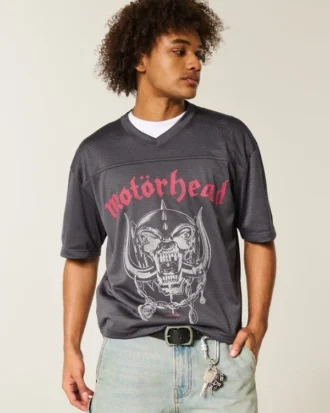 Boxy Crop Motörhead Grafikli Jersey