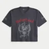 Boxy Crop Motörhead Grafikli Jersey