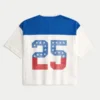 Boxy Crop Number Grafikli Jersey