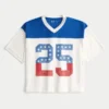 Boxy Crop Number Grafikli Jersey