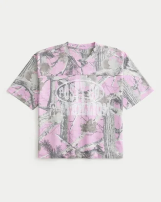 Boxy Crop Posty Co. Grafikli Jersey