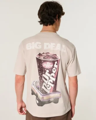 Boxy Dr Pepper Grafik Tişört