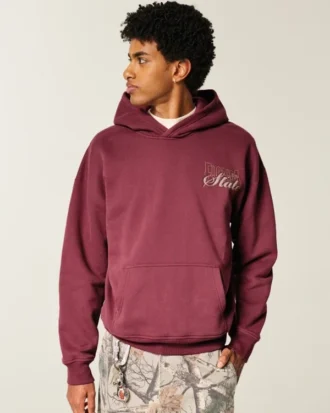 Boxy Florida State University Seminoles Grafik Kapüşonlu Sweatshirt